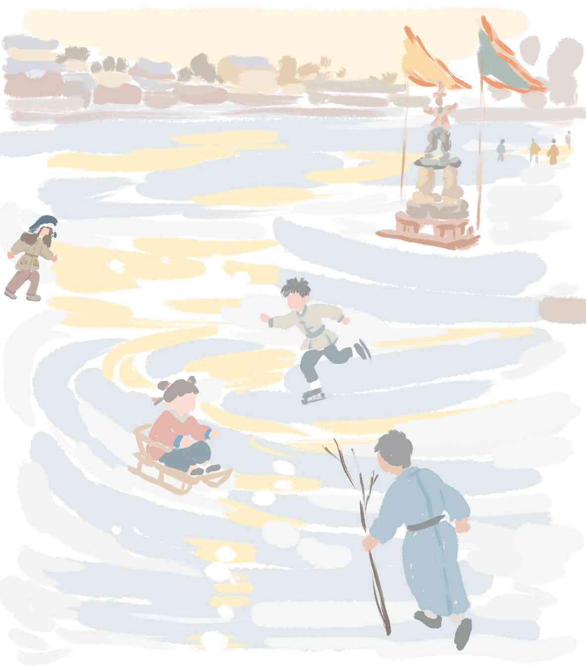 岁时冰嬉记趣 - 辰飞雨光踪暖行旅游资讯