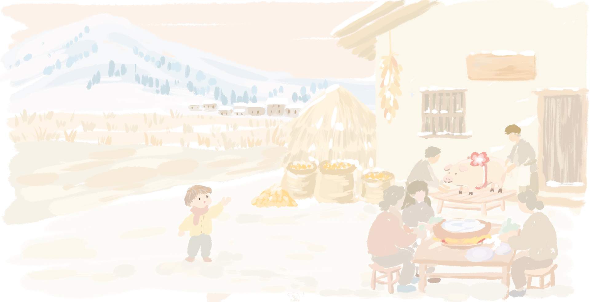 雪中刨猪汤 - 辰飞雨光踪暖行旅游资讯