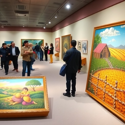“大地绘彩——2025年农民画大展”在国博开幕(图3) “大地绘彩——2025年农民画大展”在国博开幕(图3)