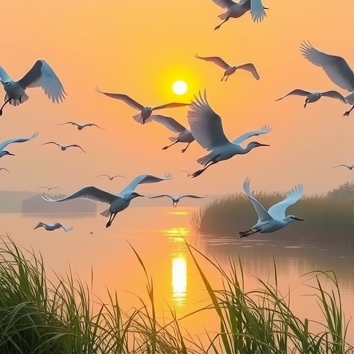 重庆阿蓬江国家湿地公园：群鹭归来 逐江“起舞”(图1)