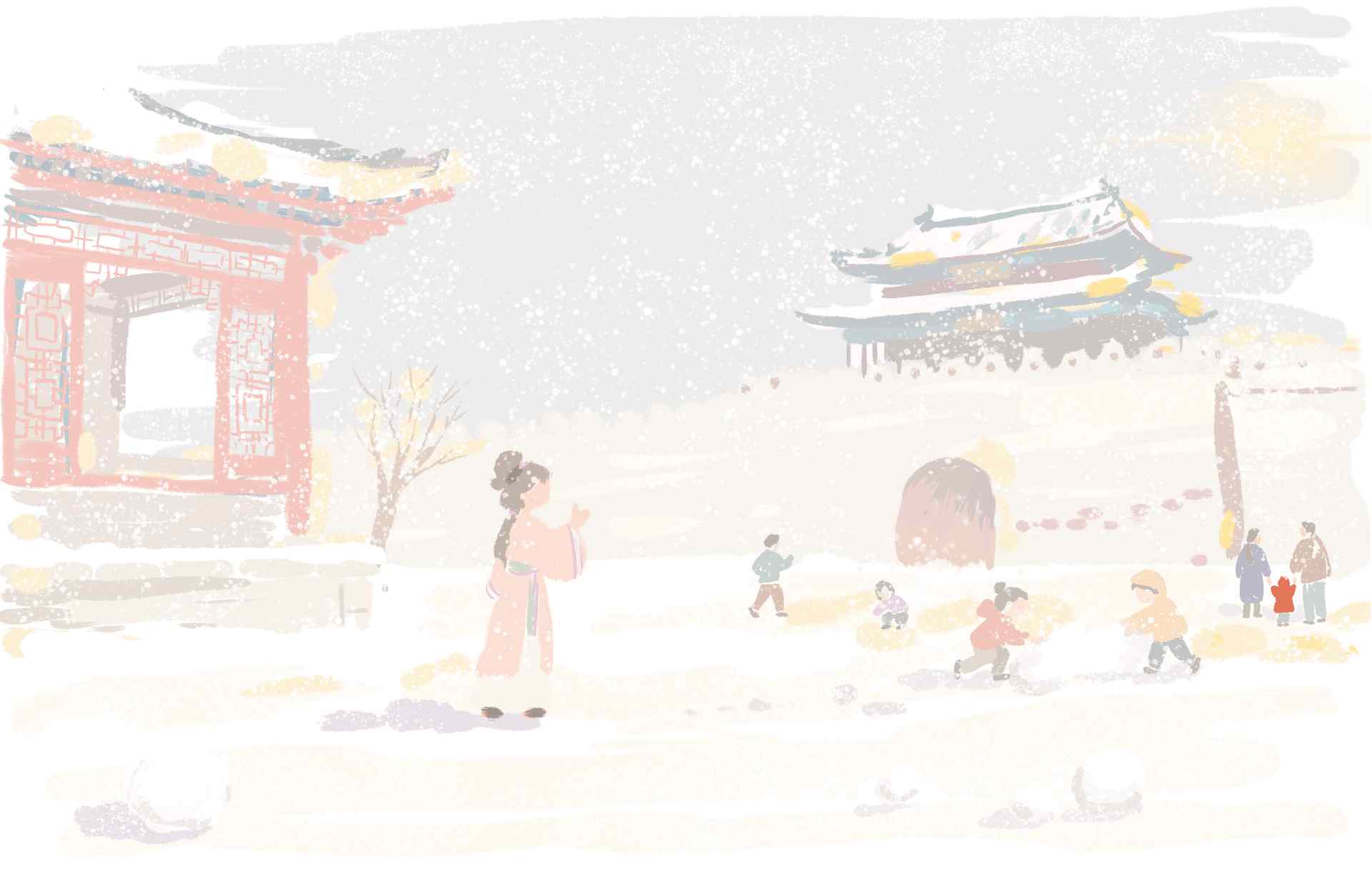 雪舞翩翩润古城(图1) 雪舞翩翩润古城(图1)