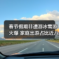 春节假期非遗游冰雪游火爆 家庭出游占比近八成 春节假期非遗游冰雪游火爆 家庭出游占比近八成(图1)