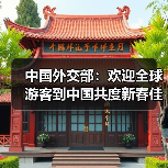 中国外交部:欢迎全球游客到中国共度新春佳节 中国外交部:欢迎全球游客到中国共度新春佳节(图1)