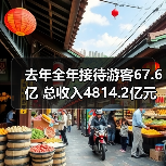 去年全年接待游客67.6亿 总收入4814.2亿元(图1)