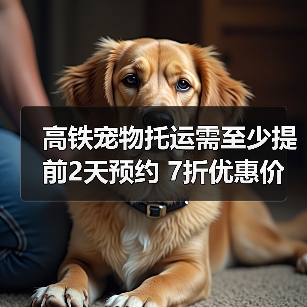 高铁宠物托运需至少提前2天预约 7折优惠价格(图1) 高铁宠物托运需至少提前2天预约 7折优惠价格(图1)
