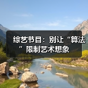 综艺节目：别让“算法”限制艺术想象