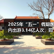2025年“五一”假期国内出游3.14亿人次,同比增长6.4%(图2) 2025年“五一”假期国内出游3.14亿人次,同比增长6.4%(图2)
