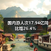 国内游人次17.94亿同比增26.4% - 辰飞雨光踪暖行旅游资讯