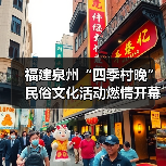 福建泉州“四季村晚”民俗文化活动燃情开幕