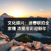 文化振兴：送春联拍全家福 浓墨重彩迎新年(图2)