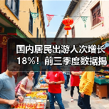 国内居民出游人次增长18%!前三季度数据揭秘(图1) 国内居民出游人次增长18%!前三季度数据揭秘(图1)