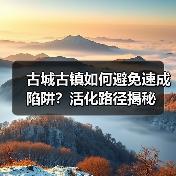 古城古镇如何避免速成陷阱?活化路径揭秘(图3) 古城古镇如何避免速成陷阱?活化路径揭秘(图3)