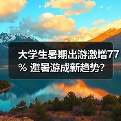 大学生暑期出游激增77% 避暑游成新趋势?(图2) 大学生暑期出游激增77% 避暑游成新趋势?(图2)