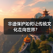 非遗保护如何让传统文化走向世界？