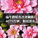 端午假期高速流量飙升4070万辆，新能源车占比近21%(图4)
