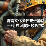 济南文化关怀走进消防一线 专场演出致敬蓝焰守护者(图2)