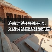 济南地铁4号线开通,文旅城站直达融创乐园畅玩新体验(图1) 济南地铁4号线开通,文旅城站直达融创乐园畅玩新体验(图1)