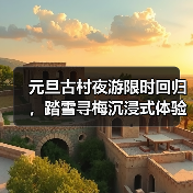 元旦古村夜游限时回归，踏雪寻梅沉浸式体验