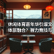 休闲体育嘉年华引爆文体旅融合？智力竞技与文化体验亮点抢先看(图2)