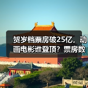 贺岁档票房破25亿，动画电影谁登顶？票房数据揭秘(图2)