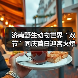 济南野生动物世界“双节”同庆首日迎客火爆(图2)