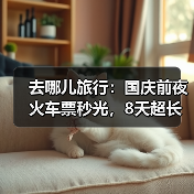去哪儿旅行:国庆前夜火车票秒光,8天超长假期出游意愿创新高(图1) 去哪儿旅行:国庆前夜火车票秒光,8天超长假期出游意愿创新高(图1)