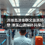 济潍高速串联文旅新场景 潭溪山邀媒体共探山河(图3) 济潍高速串联文旅新场景 潭溪山邀媒体共探山河(图3)