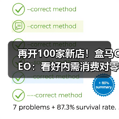 再开100家新店!盒马CEO:看好内需消费对零售业充满信心(图1) 再开100家新店!盒马CEO:看好内需消费对零售业充满信心(图1)
