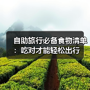 自助旅行必备食物清单：吃对才能轻松出行(图3)