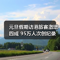元旦假期访港旅客激增四成 95万人次创纪录(图3) 元旦假期访港旅客激增四成 95万人次创纪录(图3)