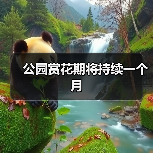 公园赏花期将持续一个月 - 辰飞雨光踪暖行旅游资讯