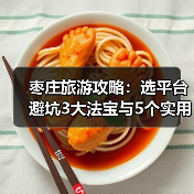 枣庄旅游攻略:选平台避坑3大法宝与5个实用方法(图2) 枣庄旅游攻略:选平台避坑3大法宝与5个实用方法(图2)